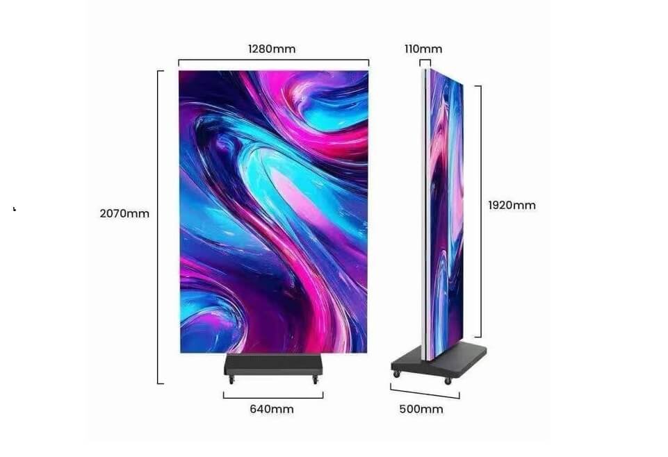 3 Fold Double Sided LED Poster